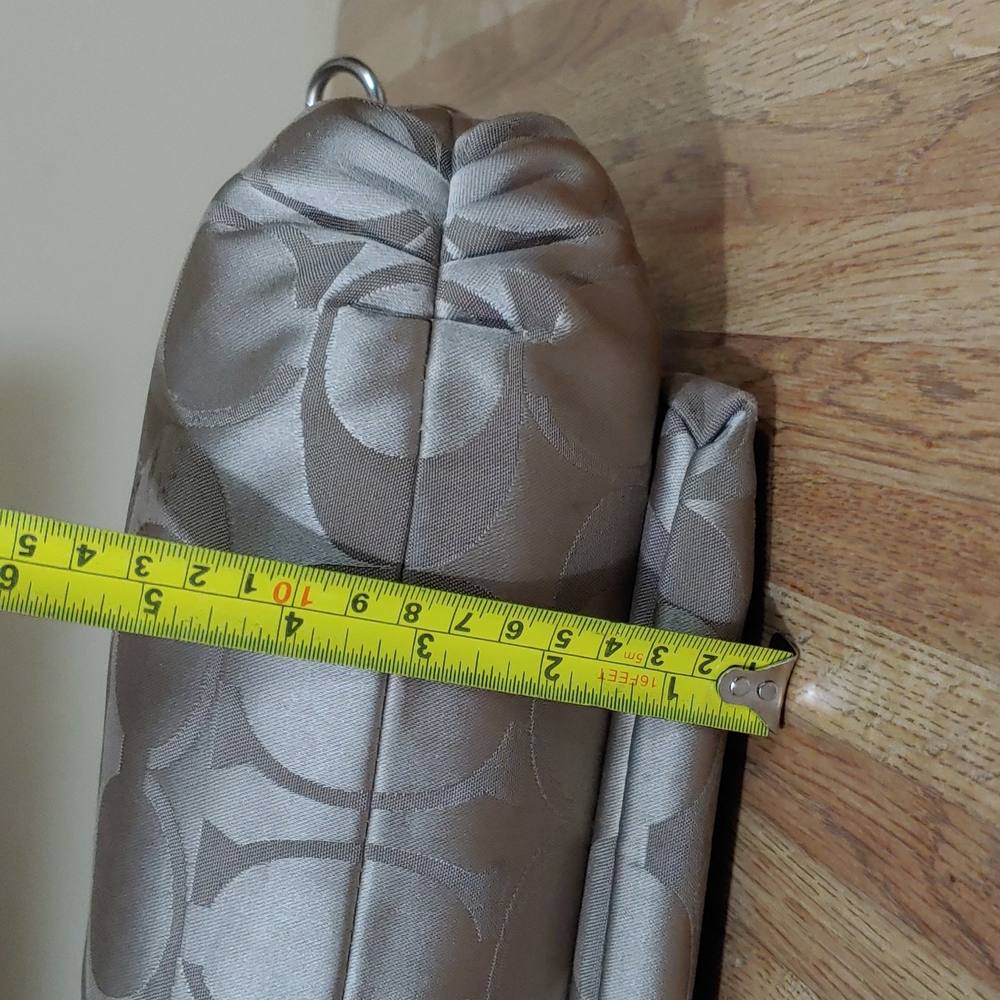 Coach Sateen Leather Shoulder Bag - Picture 14 of 16